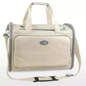 강아지 접이식 부드러운 숄더백 이동가방 베이지 1P 이동장