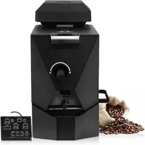 전기 커피 원두 로스터 별도의 컨트롤러가 있는 상업용 연기 필터 배기 파이프 및 스쿱 3가지 로스팅 모드