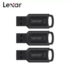 Lexar USB 플래시 드라이브 V400 3.2 펜 32GB 64GB 128GB 검정색 메모리 스틱 컴퓨터 용 기존 U 디스크