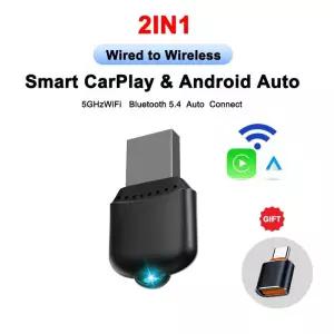 무선 CarPlay 및 Android Auto 어댑터 플러그 앤 플레이 스마트 미니 박스 자동 연결 볼보 메르세데스 MG