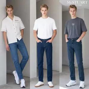 [신세계라이브쇼핑]맥스튜어트 남성 뉴요커 릴렉스 데님 3종 중 선택