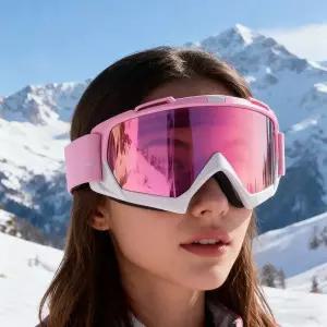 다채로운 야외 필수 스키 고글 남녀공용 방풍 모래 방지 자외선 차단 안티포그 안경 등산 및 사이클링용