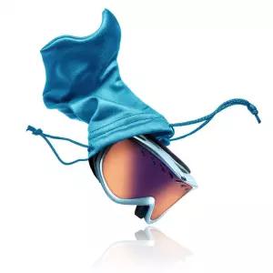 4개입 스키 고글 가방 마이크로파이버 스노우 케이스 커버 부드러운 보관 슬리브 드로스트링 파우치