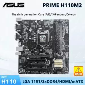 ASUS PRIME H110M2 Intel H110 마이크로 ATX 마더보드 LGA 1151 6/7세대 코어 Cpu I3 I5 I7 6500 7700 DDR4