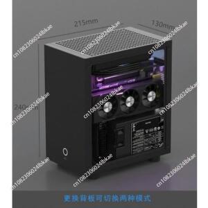 M21/M31 미니 ITX 케이스 - 1U PSU 및 120mm 라디에이터 지원, 로우 프로파일 GPU 호환, 소형 HTPC 섀시
