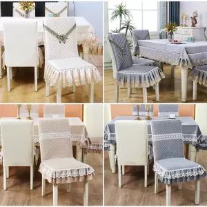 레이스 식탁 의자 커버 의자리폼 덮개 천갈이 커버교체