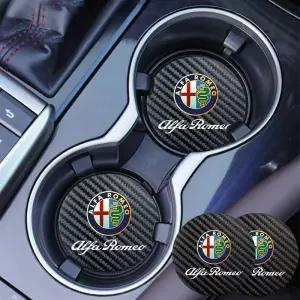 알파 로메오 156 159 147 4C 8C 166 줄리아 줄리에타 미토 스파이더 토날레용 2개 자동차 컵받침 방수 슬롯
