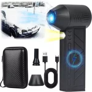 Snow Whiz Turbo 송풍기 LED 포함 Snowwhiz 차량용 미니 터보 제설기 3단 조절 초강력 송풍 10배 빠른 제설