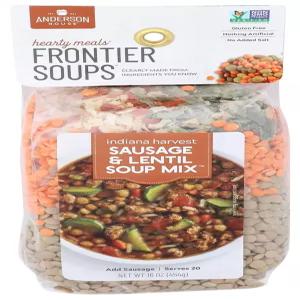 프론티어 수프 든든한 식사 인디애나 하베스트 소시지 렌틸콩 믹스 16온스