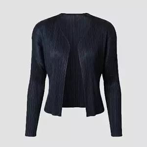 [이세이미야케 플리츠플리즈]이세이미야케 플리츠플리즈 플리츠 가디건 PP56JO405 75 네이비