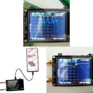 F68D NANOVNA 테스터 50KHZ-1.5GHZ 정장 파도 파형 MF-HF VHF-UHF 안테나 분석기 카드 슬롯 내장 배터리