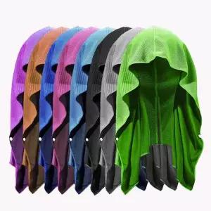 [콩심팥심]후드형 스포츠 냉감 타월 헬스 등산 휴대용 쿨타올 쿨타월