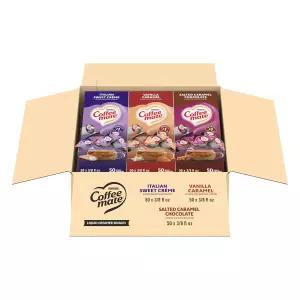 네슬레 커피 메이트 크리머 싱글 버라이어티 팩 이탈리안 스위트 크림 솔티드 카라멜 초콜릿 바닐라 논