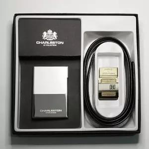 남성 정장용 명함지갑 세트 블랙 브라운 가죽 벨트 남자 소가죽