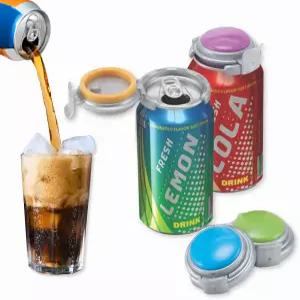 조카리 2 탄산음료 캔 12온스용 절약기 펌프 앤 붓기 클릭 수동 소다 보존기 재사용 캡 2팩에서 탄산음료를