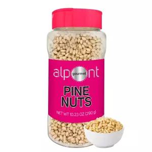 ALPONT GOOME 생 잣 - 무염 및 바삭함 간식 토핑 베이킹 페스토용 통 천연 비 GMO 10.23온스(290g)