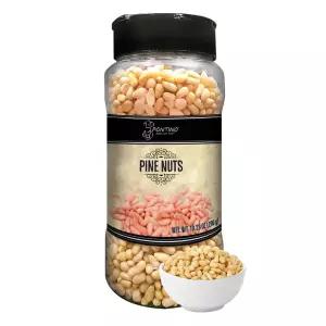 폰티노 생 잣 - 무염 및 바삭함 간식 토핑 베이킹 페스토용 통 천연 비-GMO 10.23온스(290g)