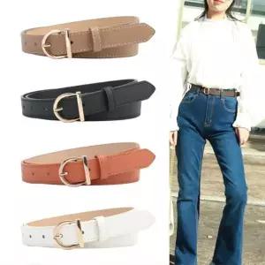 여자 청바지 밴딩 벨트 여성 정장 벨트 허리 끈 조절 얇은 여성