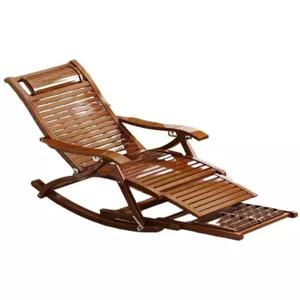 접이식 의자 거실 발코니 어르신 체어 전원주택 대나무 흔들의자 점심시간 휴게 리클라이너