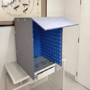 조립식 녹음 방음덮개 테이블형 스튜디오 스토리지 안나운서 접이식 간이 녹음실 방음부스
