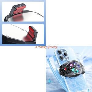 652E 디지털 디스플레이 휴대전화 라디에이터 냉각 모바일 팬 3 GearTemp 방열판