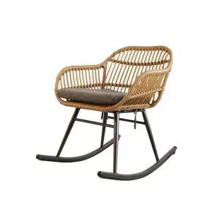 북유럽 호텔 철제 라탄의자 테라스 의자 카페 흔들의자 야외