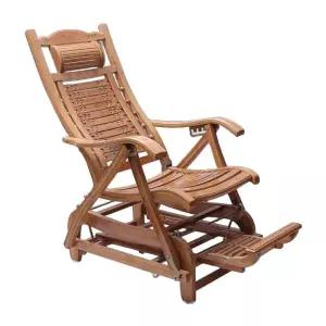 우드안락의자 흔들 낮잠 리클라이너 발코니 대나무