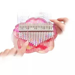 투명 크리스탈 파스텔 아크릴 칼림바 벚꽃 기계식 부자재 악세사리