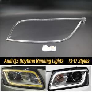 아우디호환 Q5 2013- 차량용 헤드라이트 DRL 주간 주행등 엔젤 아이즈 아크릴 가이드 플레이트 튜브 보드