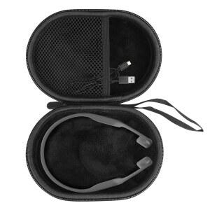 LVKAYCE SHOKZ NEW OPENRUN PRO 2 /PRO 미니 /오픈 런 /OPENMOVE /OPENRUN /OPENSWIM 오픈 이어 골전도 스포츠 헤드폰 여행용 가방, 블랙