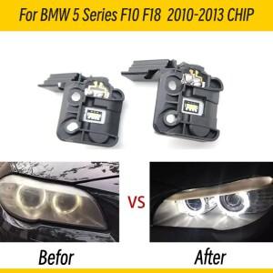 BMW 호환 5 시리즈 F10 F18 주간 주행등 2010-2013 밸러스트 엔젤 아이 라이트 소스 모듈 자동차 칩용 백색