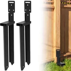 강풍을 위한 WPBhk 2PCS 지상 앵커 펜스 포스트 수리 키트 및 스테이크스 스윙 세트용 텐트 헛간 이동식