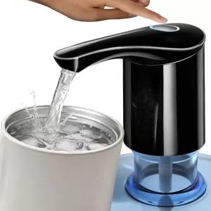 5갤런 병용 레드색 충전식 정수기 펌프 전기 USB-C 대형 유량 물통 디스펜서 캠핑 홈 오피스용 휴대용 자동