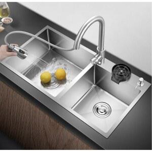 식당 싱크대 주방 인테리어 주방씽크대 세면대 사무실 업소용 조리대 90cm 왼쪽싱크대