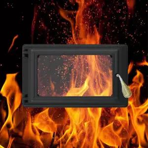 아궁이 문 난로문 주철 내열 유리 가마솥 방열 처리