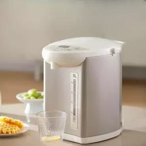 전동 온수포트 분유용 자동 보온 가정용 전기포트 금색 휴대용 스테인리스 가열 끓이는 포트