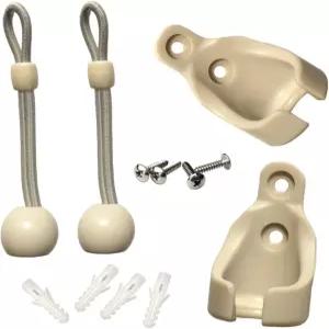 외부 선섀도 실외/실내 롤러업 블라인드의 유니버설 번지 키트(크랭크 작동 및 코드 풀 시스템 모두 정상)