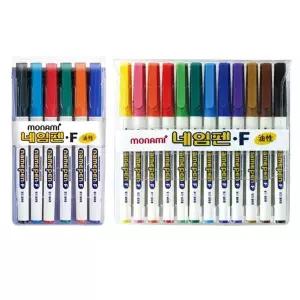 모나미 네임펜F 6색 12색 택1 네임펜 유성매직 6색네임펜 12색네임펜2