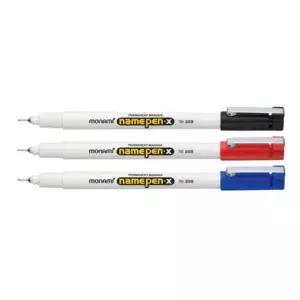 모나미 가는글씨 네임펜X 0.4mm 12자루 가는글씨네임펜 모나미네임펜