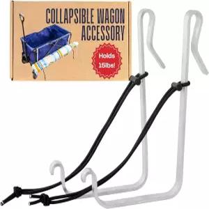 캠프 의자와 우산을 위한 칼리나르 초대형 왜건 후크 - 해변 여행 캠핑 스포츠 이벤트 및 유모차용 대형