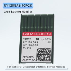 산업용 커버스티치(Flatlock) 재봉틀 액세서리용 10 피스 UY128GAS Groz-Beckert 바늘 TVX3 SY7272 MY1044