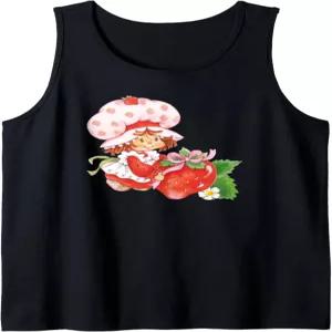 딸기 쇼트케이크 스위트 서프라이즈 보우 빈티지 탱크탑