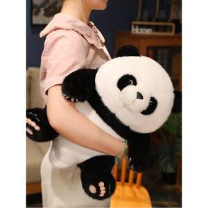 같은 인형 판다 팩 대형 46x38cm 뽀글이인형 갈색 공연 봉제 대나무