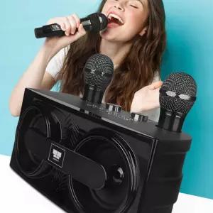 가정용 노래방 마이크 듀얼 무선 블루투스 스피커