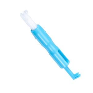 실용적인 스티치 삽입 도구 재봉틀용 자동 실꿰기 장치 유선형 바늘 실끼우기 화이트 블루