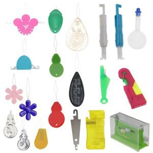 재봉틀용 바늘 스레더 스티치 삽입 도구  인서터 및  자동