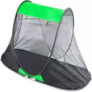 캠핑용 1인용 팝업 모기장 - 통기성이 좋고 미세한 메쉬 캠핑 벌레 스크린망(캐리백 포함) 6피트 즉석