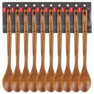 롱볶음스푼 10개 세트 자연친화 나무주방도구 키친 툴 우드 스푼