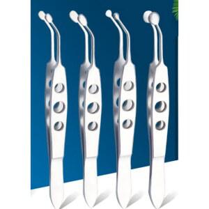 압출 피지 핀셋 02 슈퍼팁 핀포인트 반원형 스틸 뾰루지 짜는도구 각질