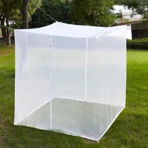 멩게르시 모기장 캠핑용 초대형 텐트 퀸 킹 침대용 침대 캐노피 벌레장 파티오 캠핑 야외 및 여행(화이트